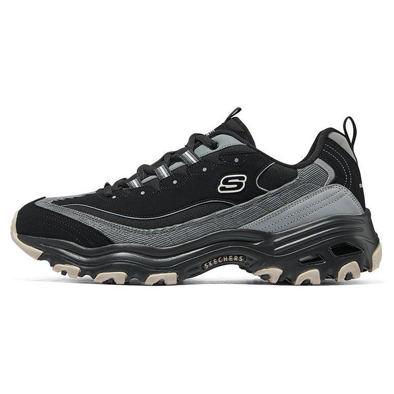Skechers D'lites 1.0 Marathon Running Shoes 'Black Grey' 894265-BKGY