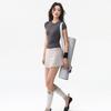 Korean Style Round Neck Short Sleeve Yoga Top - Skin-Friendly & Versatile for Spring/Summer