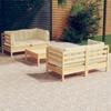 Day and Night - Day and Night Garden Furniture 5 Pieces Cream Pine Wood Cushions