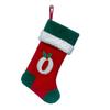 18 Inches Monogram Christmas Stockings with Letters Embroidered Initials Xmas Hanging