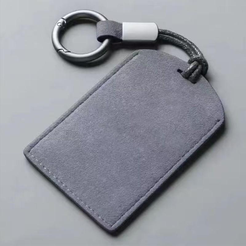 Classic Universal Car Card Key Cover Car Key Leather Case for 8.8x5.8CM Tesla BMW Toyota Honda NFC Card Protective Case Key Ring