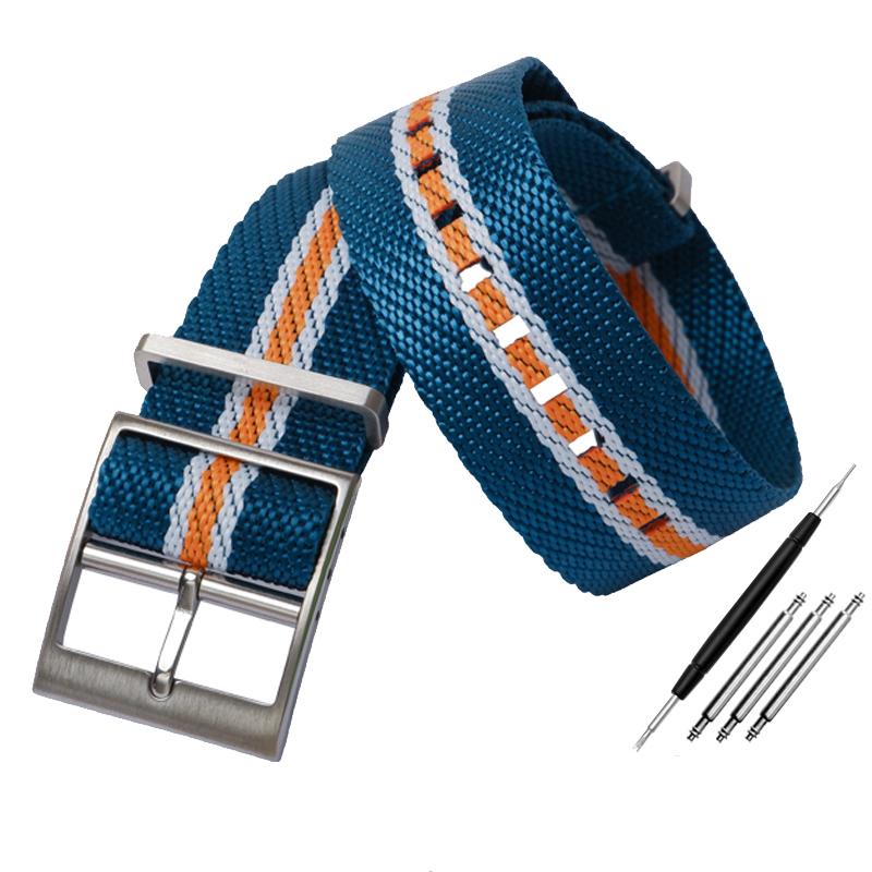 ONEStrap For Tudor Seiko Fabric Watch Band One Piece Single Pass Adjustable Slanted Bracelet Sport Wristband 20mm 22mmMN