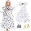 11.5'' Girl Doll Clothes Fashion Doll Dress Mini Skirt Sport Outfit Tops Pants Shoes Racket Cap High Heels Boots Toy Accessories Gift