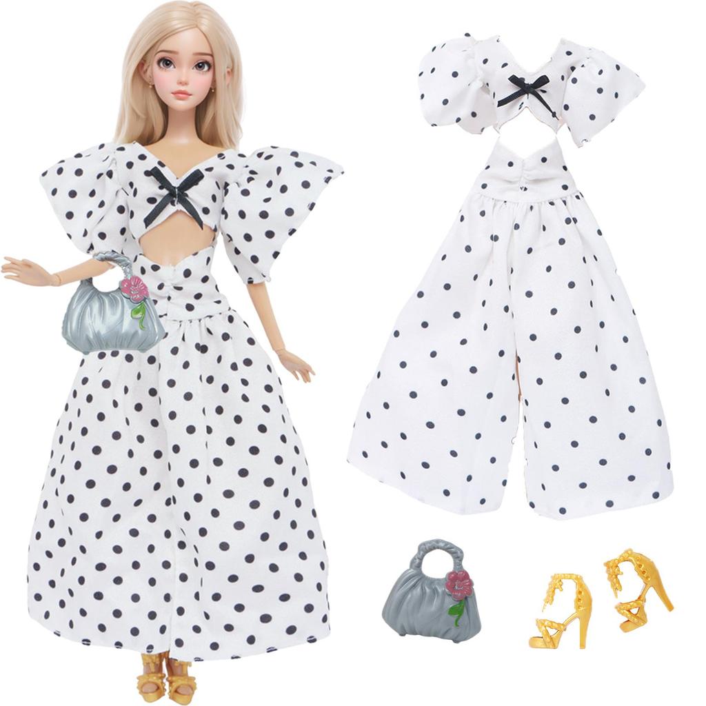 11.5'' Girl Doll Clothes Fashion Doll Dress Mini Skirt Sport Outfit Tops Pants Shoes Racket Cap High Heels Boots Toy Accessories Gift
