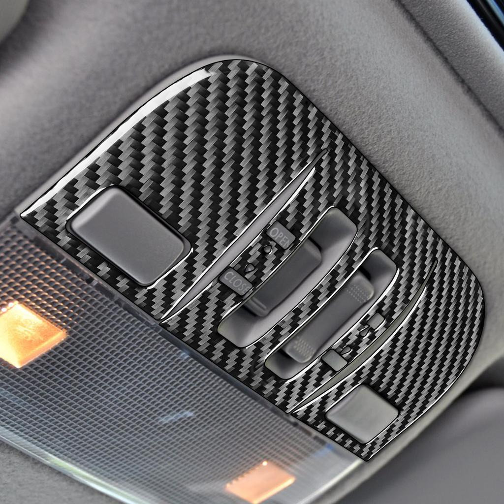 Kohlefaser für Subaru Impreza 2009 2010 2011 Zubehör Autoinnenraum Rückseite Front Leselampe Zieraufkleber Dekoration