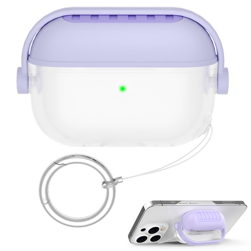 AHASTYLE WG174 For AirPods Pro 3 Silicone Earphone Case Transparent Separable Protective Cover