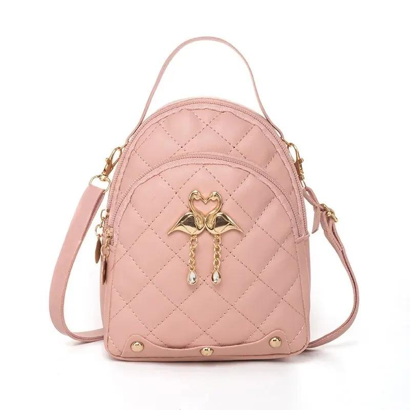 

Rilibegan Women Fashi Backpack Ins New Style Female Handbag Leisure Mini Fashi Women Backpacks Phe Packs MIni Backpack рожевий
