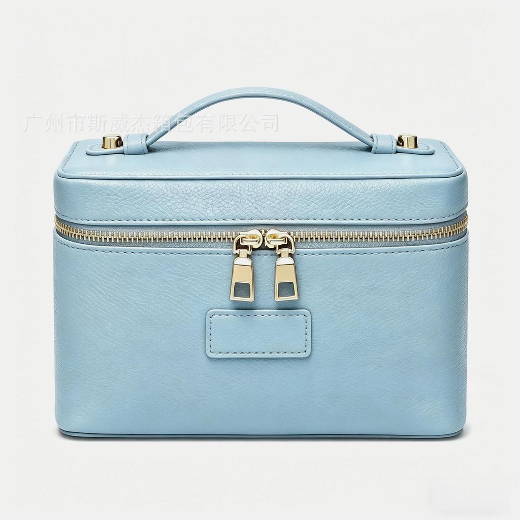 Nuova Borsa Trucco di Lusso Leggero di Alta Qualità Borsa a Mano di Grande Capacità in Pelle PU Borsa da Donna con Scomparti