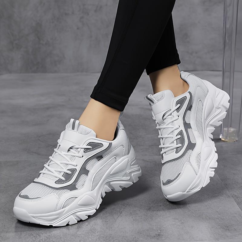 Spring And Autumn New Thick Soled Dad Shoes, Casual Sports Running Shoes, Large Women'S Shoes