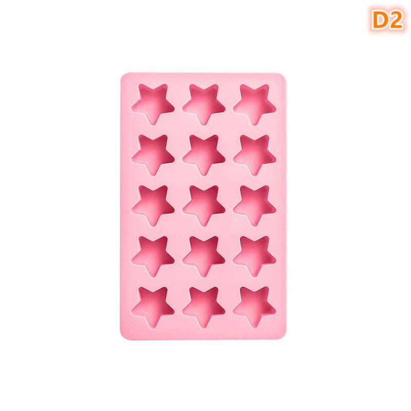 Multicavity Heart Little Star Biscuit Making Tool Twinkle Star Chocolate Muse Cake Silicone Mould Ice Tray Candle Soap Decor