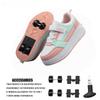 New Four-Wheel Automatic Roller Skates Walking Shoes for Children And Adults with Wheels Ice Skating Shoes Transformable