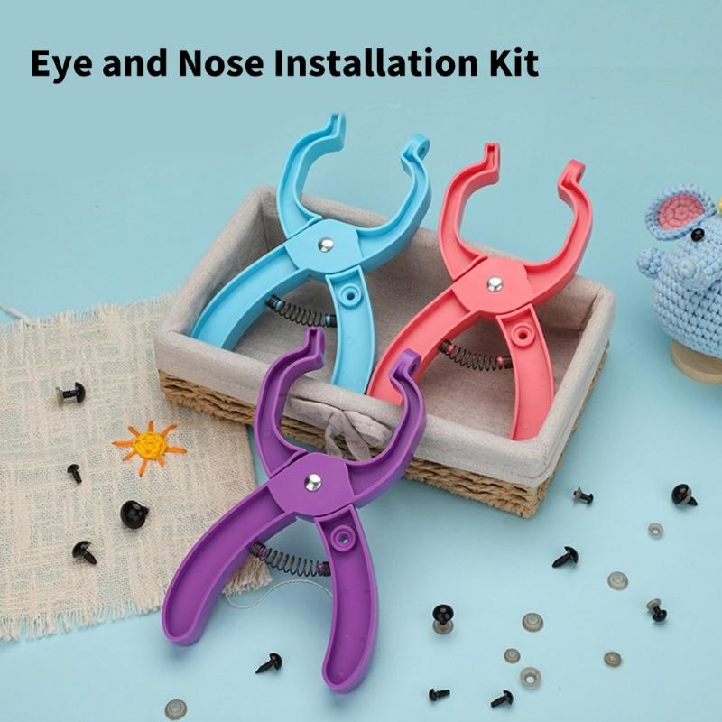 476PCS Safety Eye and Noses with Washers for Crochet Toy 5mm-13mm Assorted Size Crochet Doll Eye for Stuffed Animal Toy