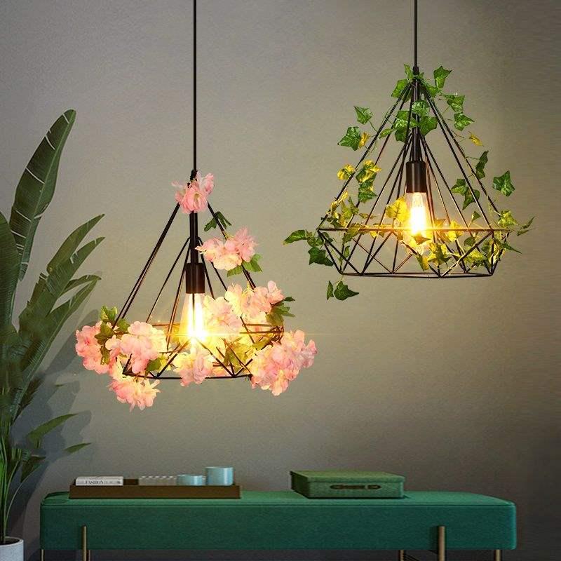 Trendy Diamond Pendant Light for Music Bars, Milk Tea Shops, and Forest-Themed Décor