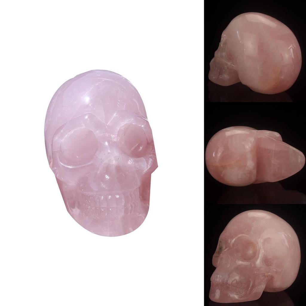 Modern Pink Skull Sculpture Handmade Art Piece For Display Collection Gift Giving