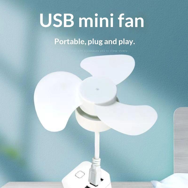 1 stk Mini Bærbar Køleventilator USB Fleksibel Ventilator USB-drevet til Powerbank Laptop PC AC Oplader