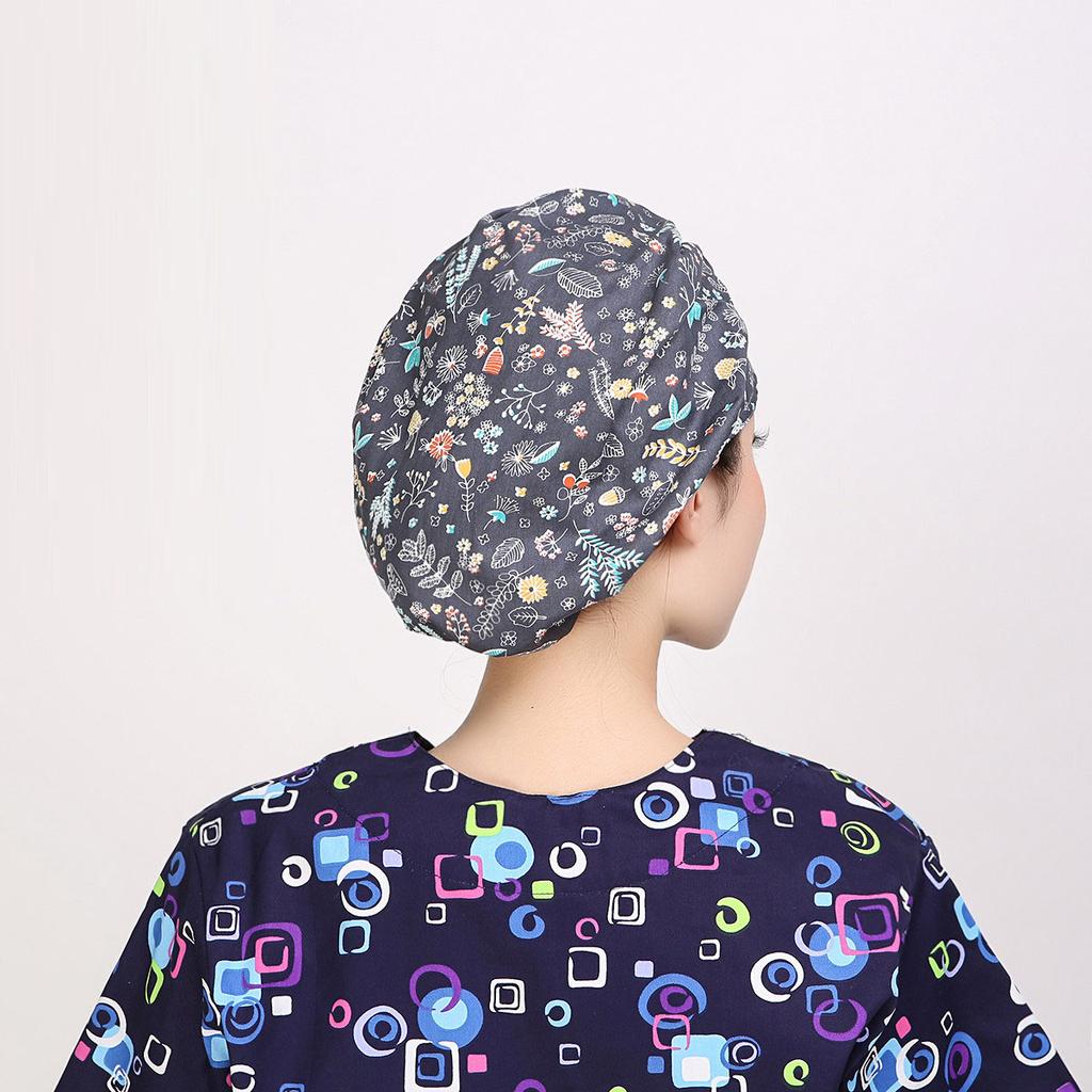 High Quality Unisex Medical Hat Cotton Hospital Uniform Hat Medical Print Pet Hospital Hat Medical Scrubs Medical Hat
