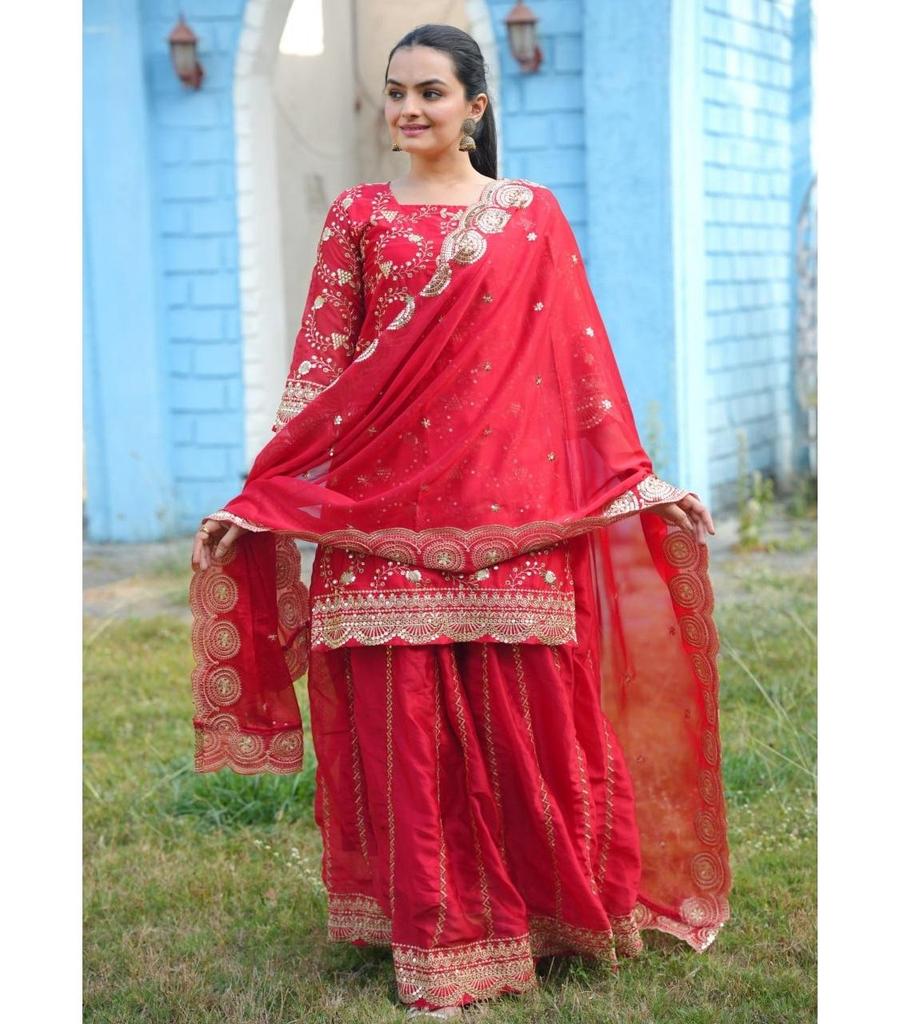 Damen Indischer Pakistanischer Kurta Anzug Lehenga Dupatta Set Party Wear Designer Crop Top Kleid