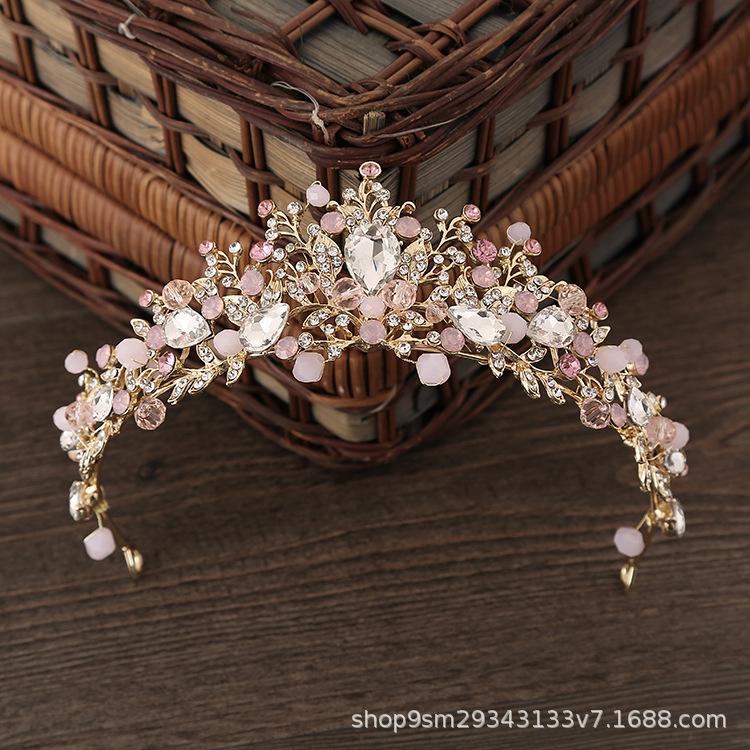 

Свадебный головной убор с короной, корейский свадебный ободок с кристаллами, фея, 18 лет, корона на день рождения, аксессуары для свадебного платья