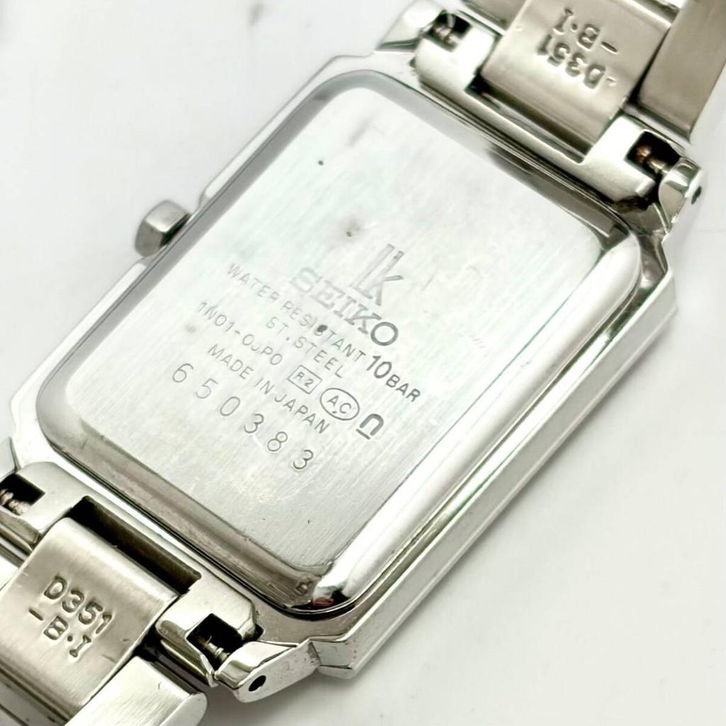 SEIKO Lukia Pink 650383 New Battery Ladies' Watch, 8-Diamond, Shell, Square, 1N01-0JP0