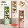 Portable Pill Organizer Integrated Pill Cutter Airtight Moisture-proof Small Pill Case for Students Dorm Daily Medication Storage