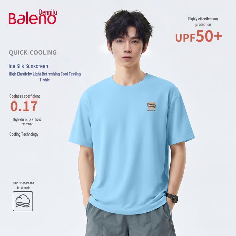 Baleno Men s Trendy Ice-Feel Breathable Short Sleeve T-Shirt