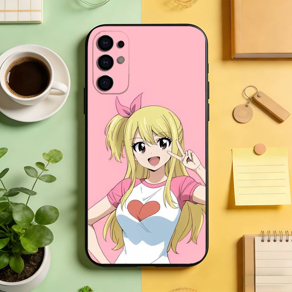 Fairy Tail Lucy Heartfilia Phone Case Black Silicone Soft For Samsung S25,S24,S21,S22,S23,S30,Ultra,S20,Plus,Fe,Lite