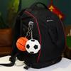 Pendentif Peluche Ballon de Sport 9cm Rempli Basket-ball Orange & Football Noir Blanc Porte-clés Décor Peluche pour Sac Sac à Dos Cadeau