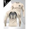 Herren Langarm-T-Shirt mit 3D-Streifendruck, bequem, atmungsaktiv und vielseitiges Herren-Oberteil