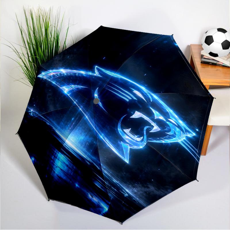 Panthers Helmet Umbrella 8-Frame for Travel, Camping, Casual Lightweight Portable Umbrella, Essential for Every Family Holidays Gift