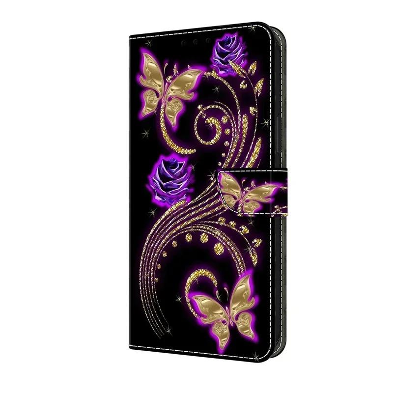 For Xiaomi Redmi 10C Case Stand Wallet Book Cover for Coque Redmi 10 Phone Case Redmi10A Fundas Flower Leather Protective Cases