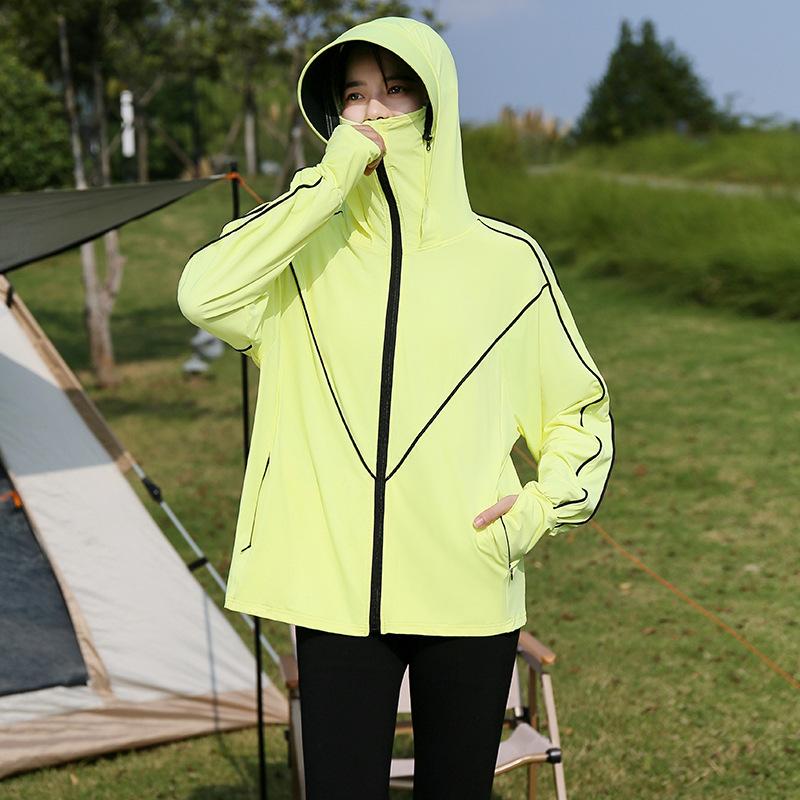 Sun Protection Clothing for Women 1011 New Summer Ice Silk UV Protection Thin UPF10+ Outdoor Breathable Sun Protection Jacket