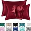 Soft Breathable Satin Pillow Cases Moisture-Wicking Silk Pillow Case Satin Pillowcase For Sleeping