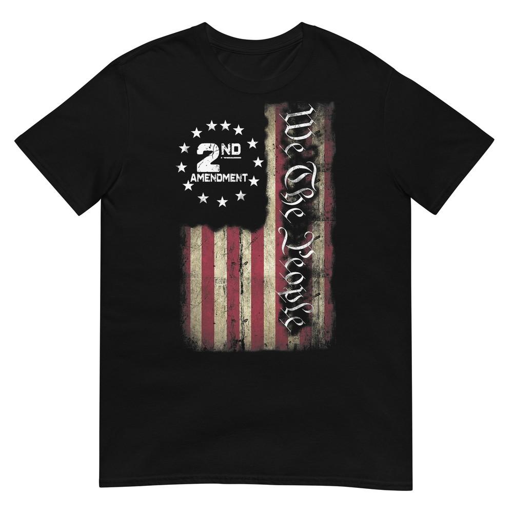 

American Flag Patriotic We the People 2nd Amendment T-Shirt 2XL