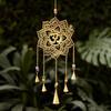 Настенные колокольчики Лотос, Wind Chime Wall Hanging Lotus (20 x 10 Inches),  Duli