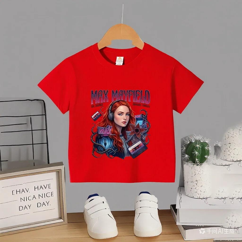 New T-Shirts with Stranger Things Prints Fashionable for Summer 2026, Affordable but Elegant, with Round Neck, Soft and Modern