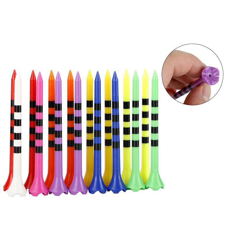 Fengyi Four-Corner Plastic Golf Tees - Mixed Colors 100-Pack