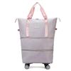 Bolsa de Viagem Duffel Expansível com Rodas de Grande Capacidade