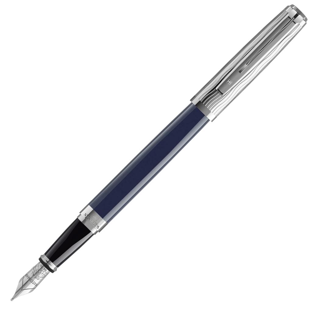 Official Waterman Exception Slim Deluxe Special Edition Fountain Fine Blue Luxury Gift Pen, Nib, ST, 2166315, Brand,