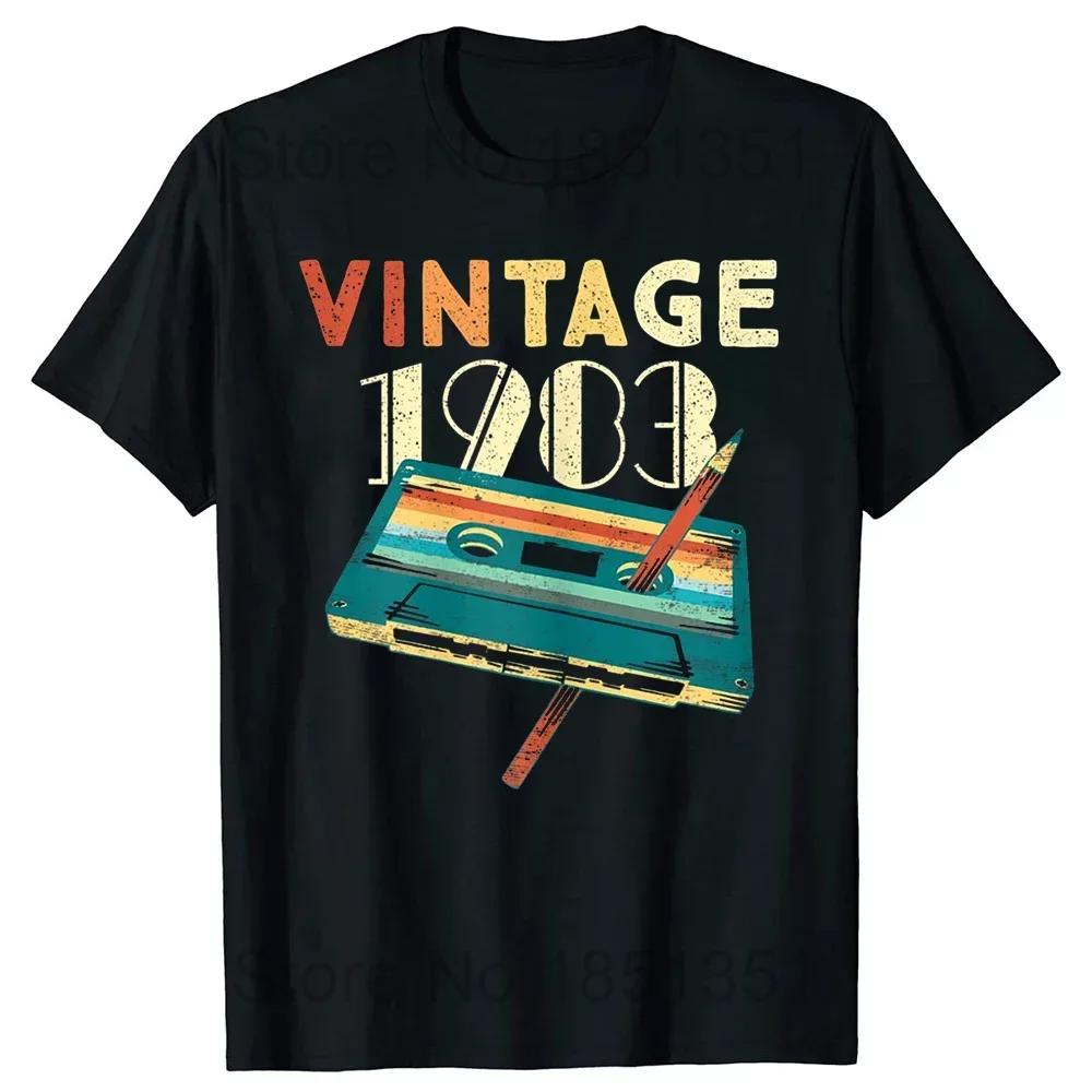 2024 Fashion Tshirt 41 Year Old Vintage 1983 Limited Edition 41th Birthday Classic Tee Tops ShortSleeve Casual Basic Tshirts