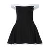 European and American Women Clothes 2024 Autumn and Winter New Fashion Sexy Tube Top Niche Guest Dresses Slim Fit Sheath A Word Dress