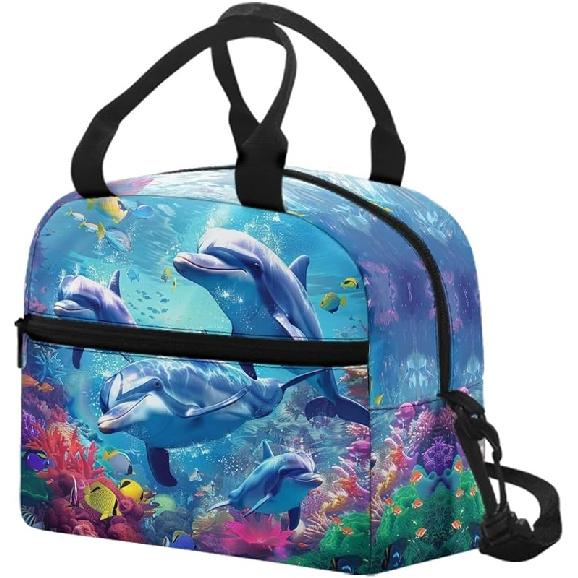 Kawaii Erdbeer-Katze Lunchtasche für Mädchen Kinder 8-10 10-12 Isoliert Lunchbox Tragbar Kühlbox Lunchbag Tragetasche Handtasche Mahlzeitenvorbereitung Organizer Arbeit Schule
