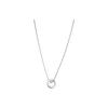 Swarovski Alto Three Ring Lucky Charm Bead Necklace Unisex Necklace Gray 5427142