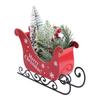 Durable Christmas Sleigh Ornament Reusable Santa Claus Sled Figurine  Birthday Party