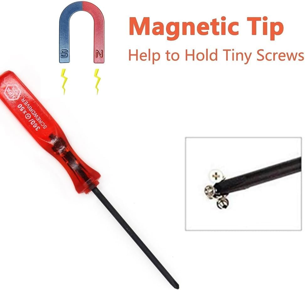 Special Screwdriver Kit for Super Boy Game Precision Screwdriver Set with and for and Replacement NES/64/Game Consoles, DTC-20 Screwdriver, Y-Shaped