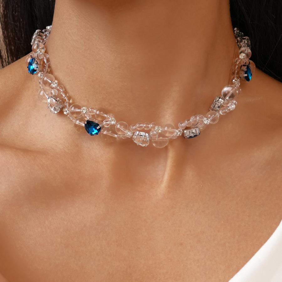 

Модное ожерелье для женских украшений синий