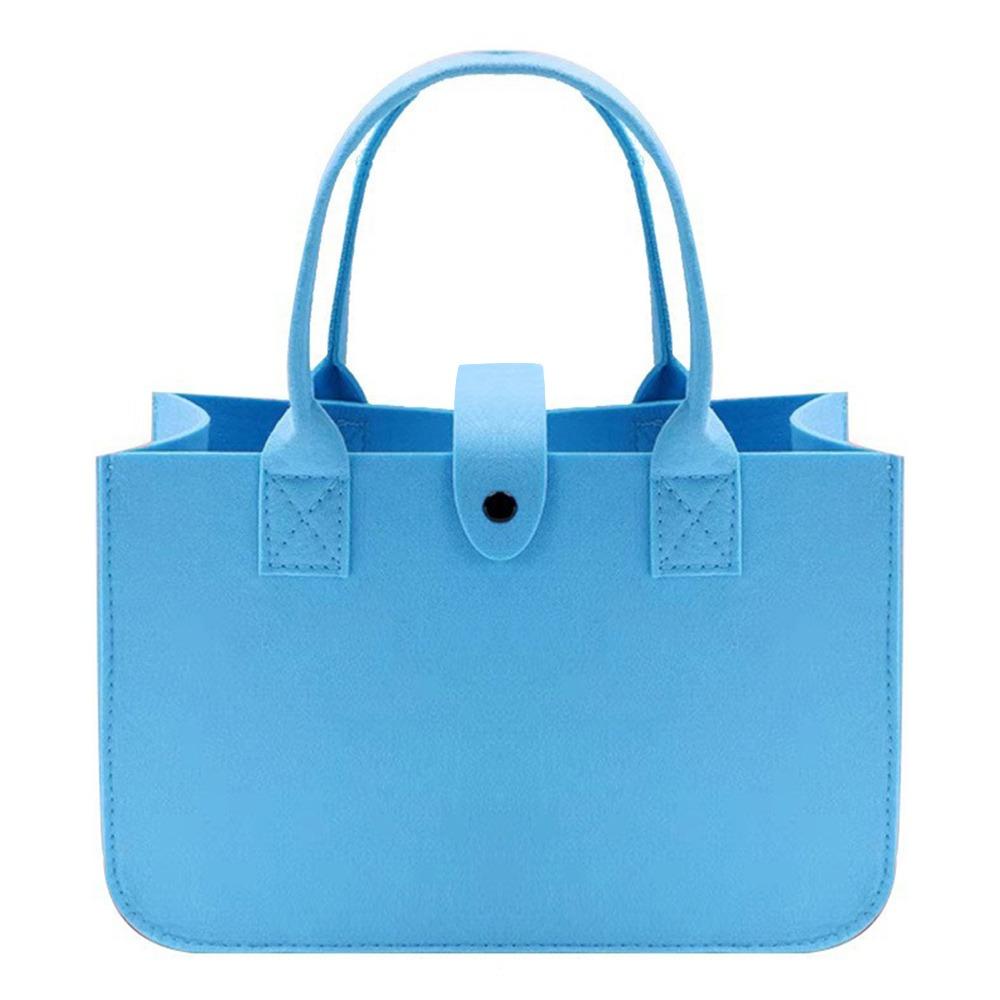 New Women Bag Felt Cloth HandBag Female Large Capacity Totes Ladies Solid Color Travel Shopping Bags Purses