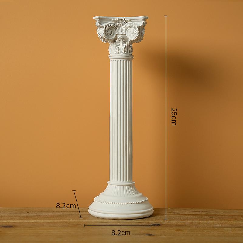 Harz Engel Figuren mit Römischer Säule Putten Statue Flügel Schlafender Denkender Engel für Heim Zimmer Schreibtisch Büro Dekoration