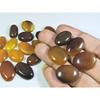 257Cts. Natural Onyx Agate Ring Size Oval Cabochon Loose Gemstone 19Pcs Lot A-645