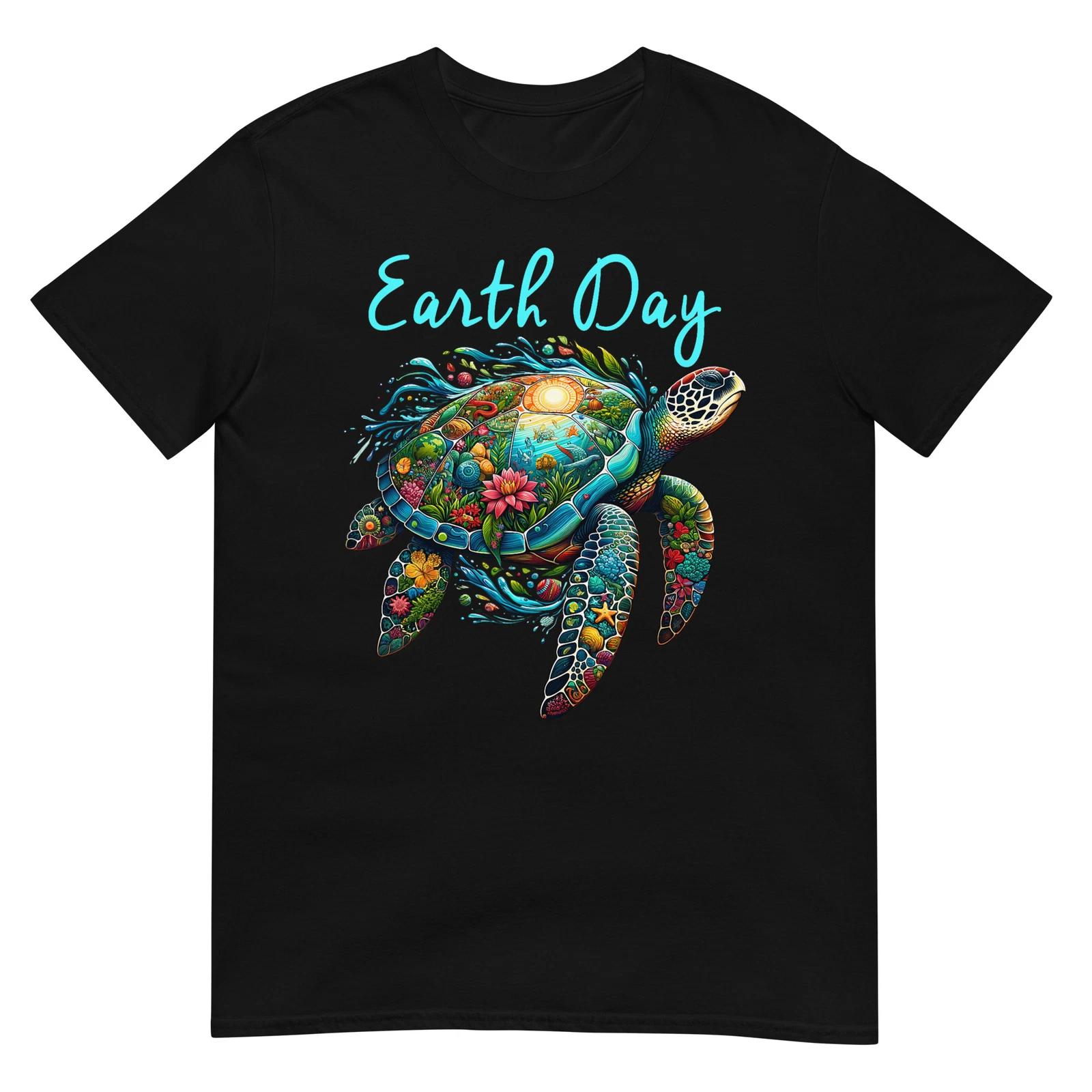 Футболка с черепахой и надписью День Земли Спасите Землю L