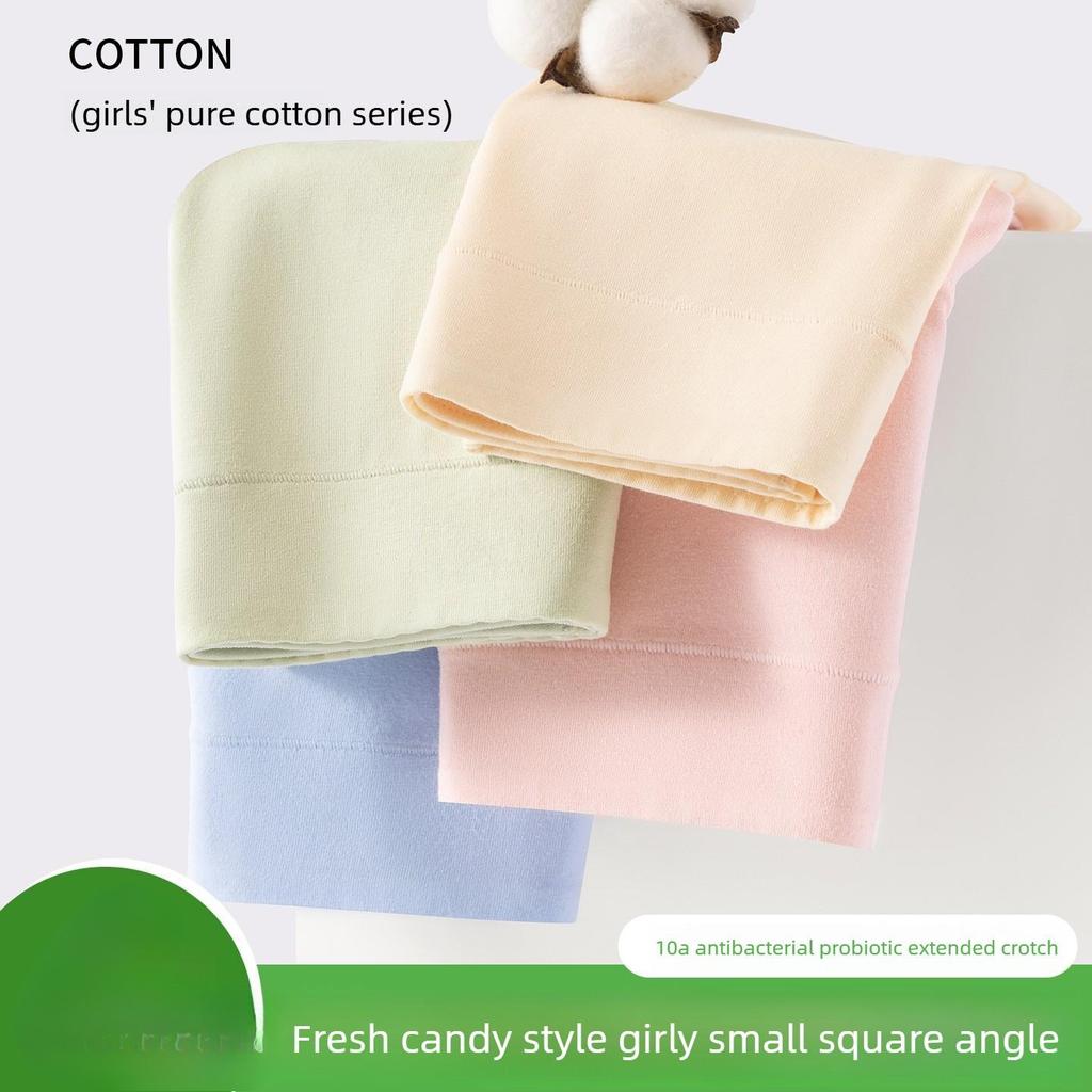 Large Size Lady Spring and Autumn Pure Cotton Antibacterial Crotch Breathable Mid Waist Triangle Briefs